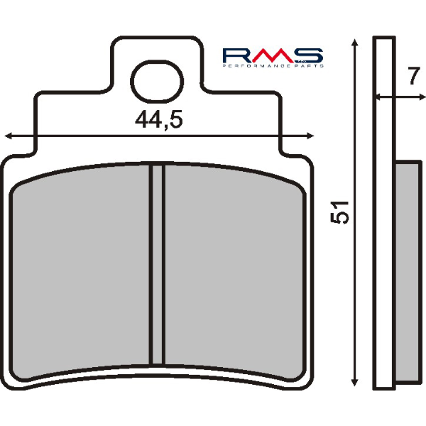 Τακάκια RMS 225100500 οργανικά Kymco Grand Dink 250, SYM Joymax 250